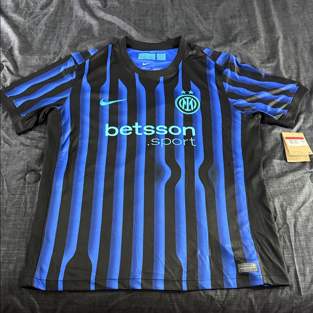 Inter Milan 2025-26 Nike Home Serie A Stadium Edition Jersey